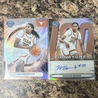 Madison Booker Texas 2-Card Lot Bowman U Best Auto Refractor IS-MO