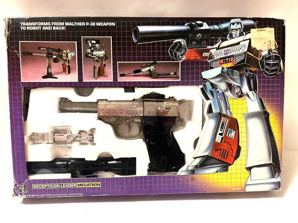Transformers G1 Megatron 100% Complete W/BOX & INSERT, stickers, papers 1974 83 - Image 2 of 4