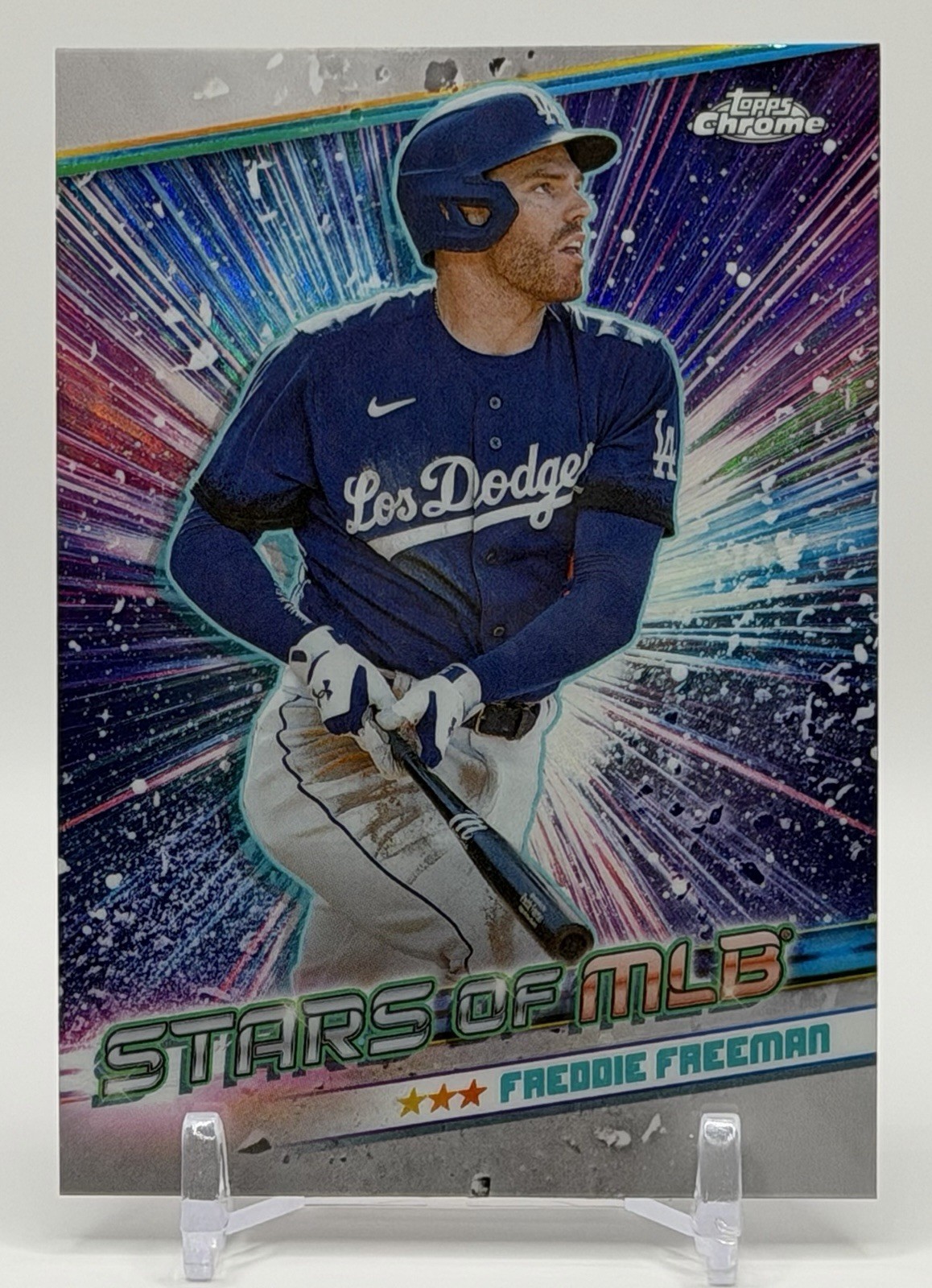 Freddie Freeman #CSMLB-26 Baseball Cards 2024 Topps Stars of MLB Chrome trading card — raw and PSA graded price guide