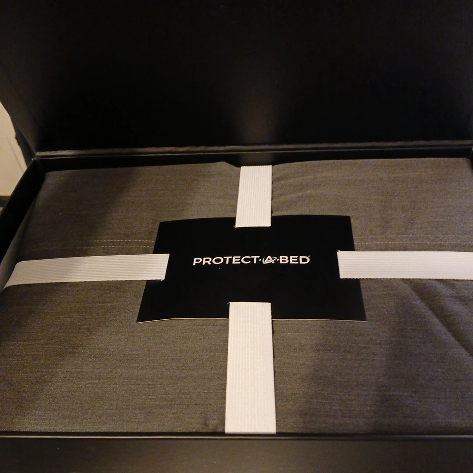 Juego de sábanas Protect-a-Bed Twin XL con infusión de carbón - Gris Foto 4 de 4