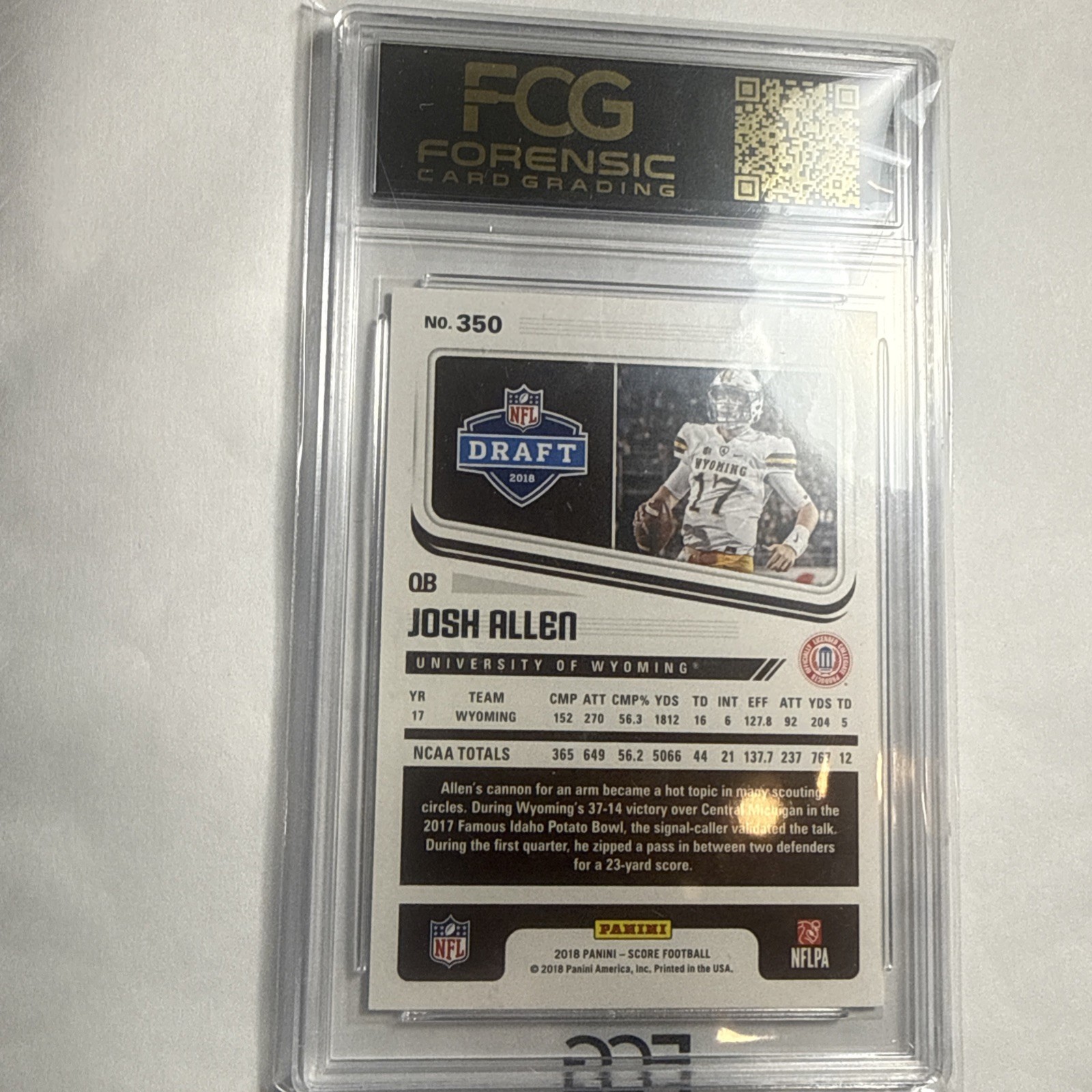 Josh Allen #350 (RC)🔥🔥🔥🔥🔥Gem Mint 10!! view 3