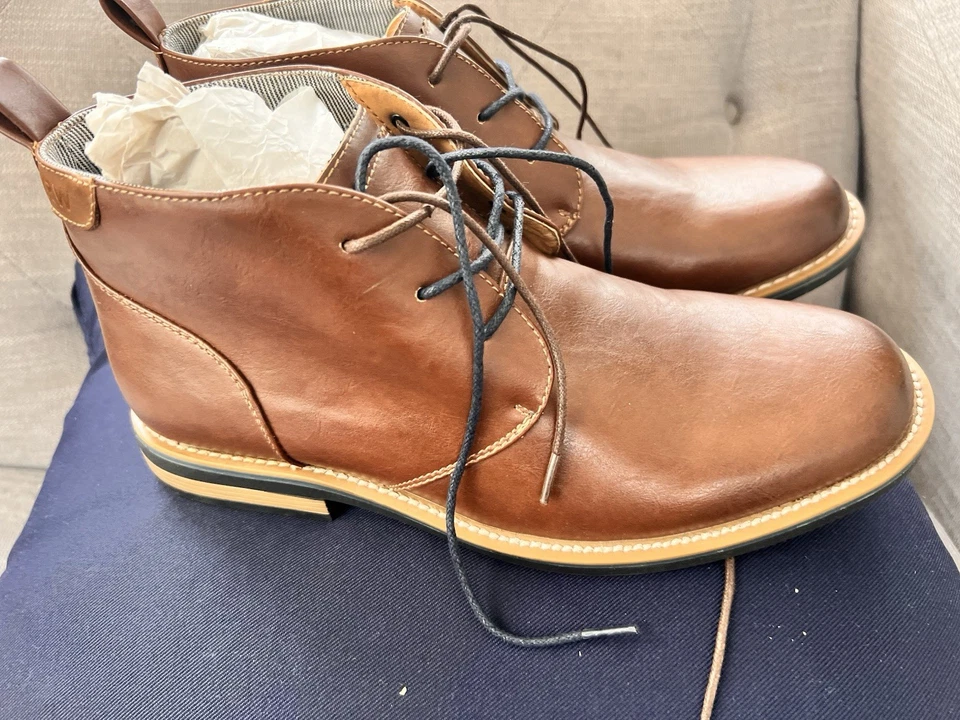 Robert Wayne Men's Minos StyleLeather Dress Shoes Size 9D Minos 207 Color Brown - Image 2 of 4