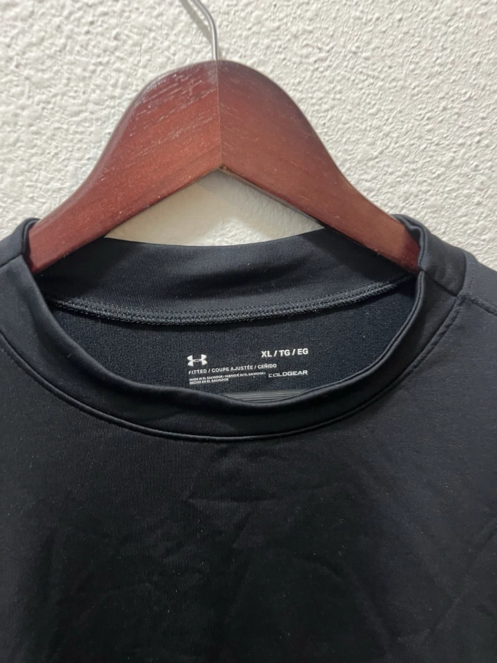 Under Armour Negro Coldgear Simulación Cuello Tortuga Cold Gear Compresión Hombres XL Foto 2 de 4