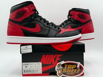 Nike Air Jordan 1 Retro OG NRG High Homage to Home Size 9.5 Used Authentic