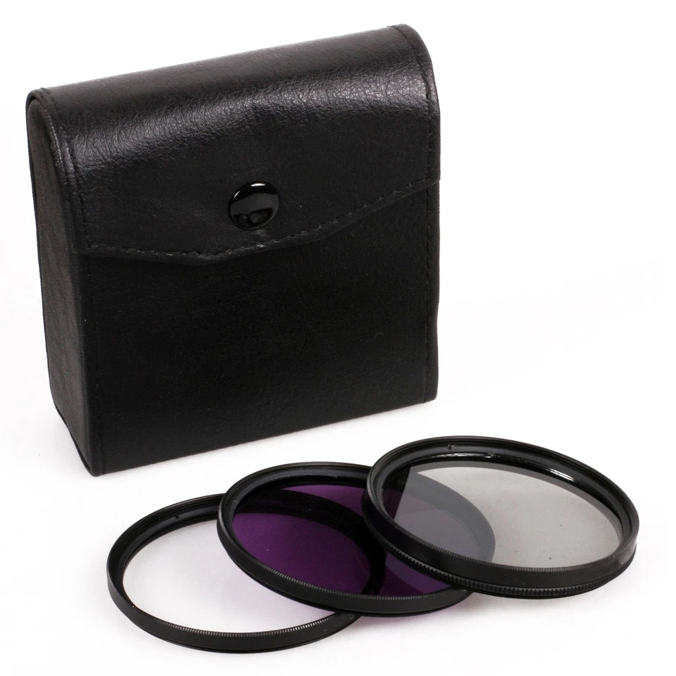 3Pcs 49mm-77mm Digital Camera Lens Filter UV+CPL+FLD Kit for Cannon Nikon Sony A - Image 4 of 4