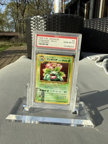 1999 POKEMON JAPANESE CD PROMO HOLO VENUSAUR #3 PSA 10 GEM MINT