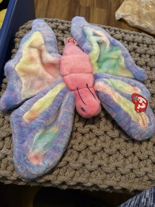 Vintage 2000 Ty Beanie Baby 12" Flitter the Butterfly Plush w/Tag