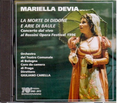 Mariella Devia: La Morte Di Didone e Arie Di Baule Live Al Rossini Opera 1996 CD