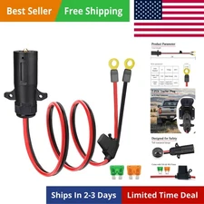 7 Way Power Access to Ring Clips Cable, 10AWG 7 Pin Trailer Plug to...