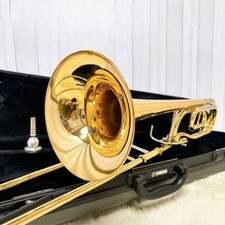 YAMAHA YSL-456G Tenor Trombone Serviced Used W/Hard Case Mouthpiece JP Used
