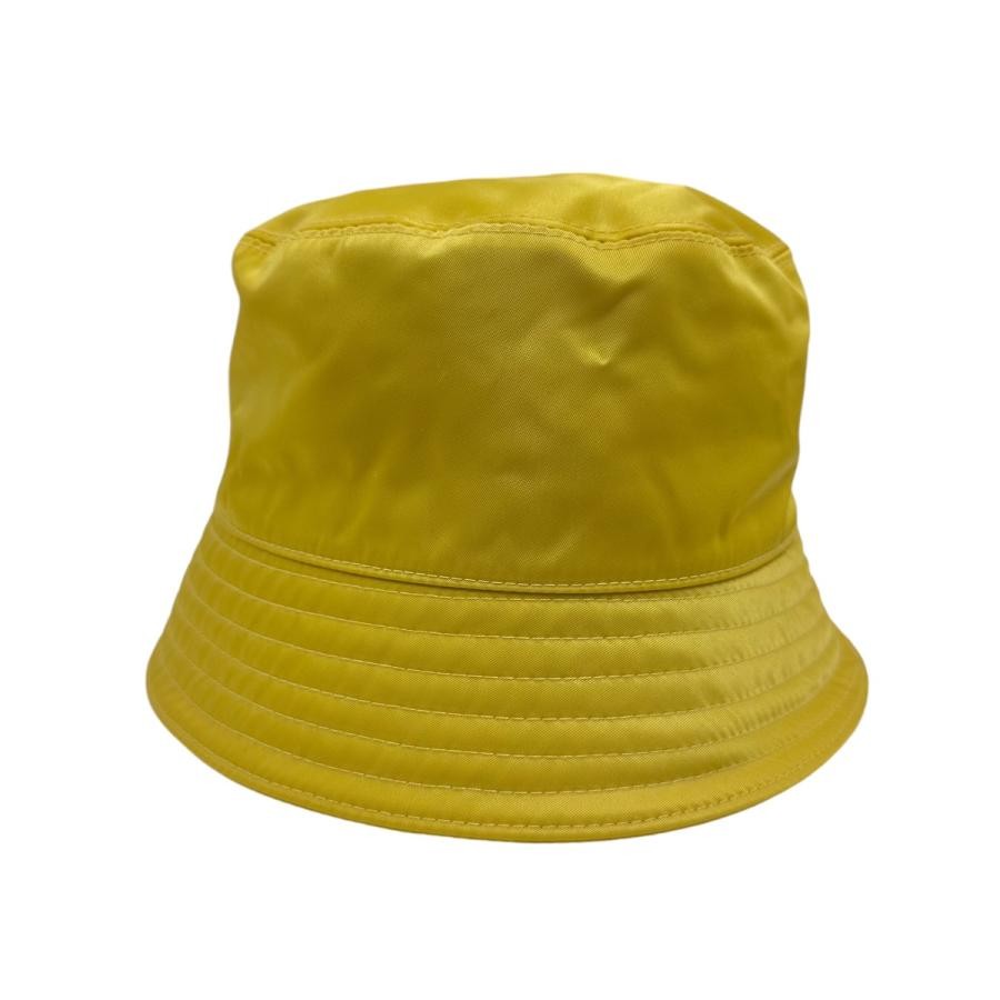PRADA Bucket Hat Yellow Solid Circumference 22.0i… - image 4
