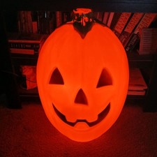 VTG HALLOWEEN BLOW MOLD 20"JACK-O-LANTERN PUMPKIN USA MADE PAT PENDING