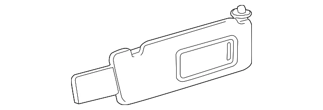 Visera del sol izquierda para Toyota 4Runner 2003-2005 (N/P 74320-35A00-E0)