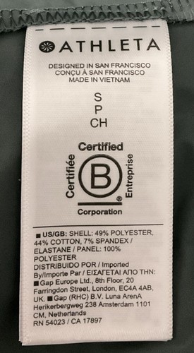 ATHLETA Triumph Hybrid Crewneck Sweatshirt Bali Green Size S MSRP $129 - Picture 11 of 11