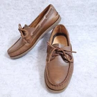 SPERRY WOMENS 9 EU/40 AO 2-EYE BOAT SHOES NWOB MEDIUM TOBACCO BROWN#109157