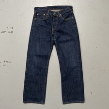 Levi  s 501 Selvedge Redline Dark Blue Denim Jeans Vintage Style 30x34