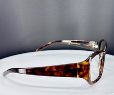 VTG ELLEN TRACY ADELAIDE TORTOISE Brown Classic Rectangle Eyeglasses FRAMES ONLY