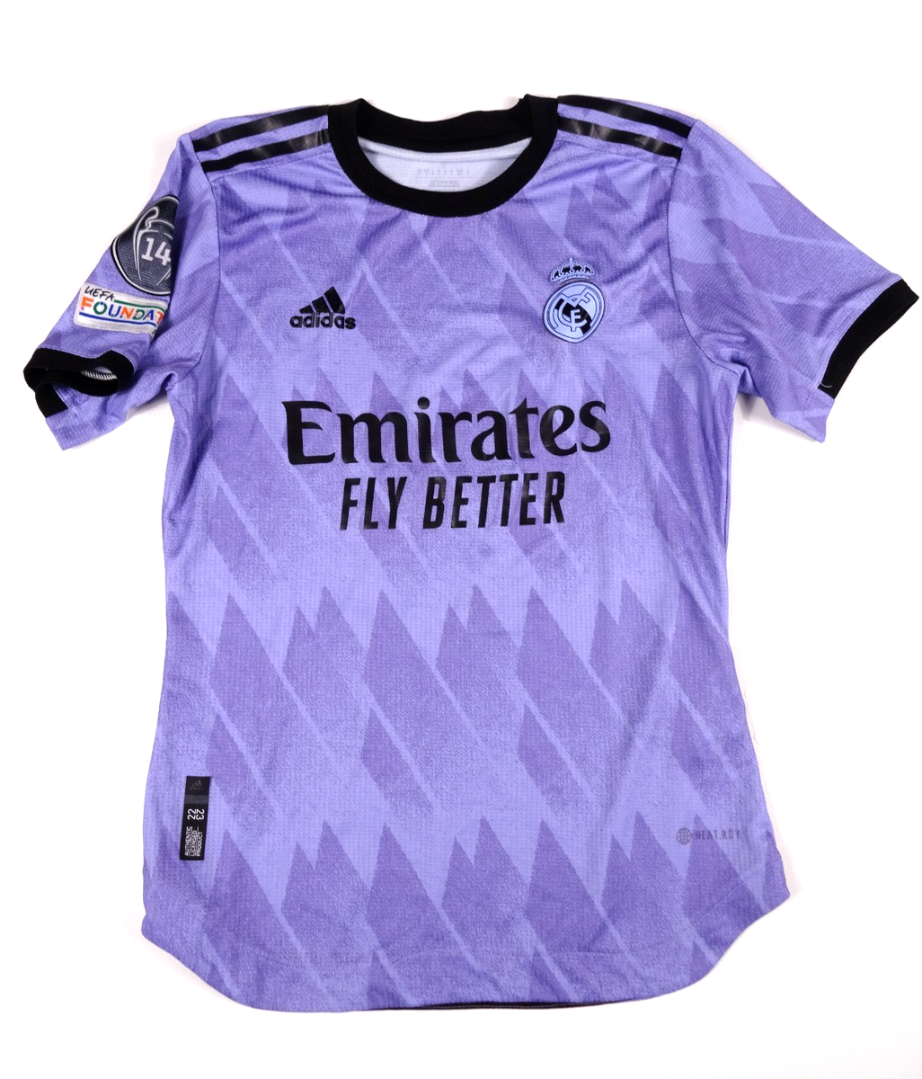 Adidas Real Madrid 22/23 Away Authentic Jersey Size Small Purple