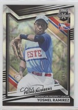 2022 Panini Elite Extra Edition Prime Numbers B 55/60 Yosmel Ramirez #182 0h29