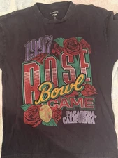 Abercrombie And Fitch College Vault Vintage Style 1997 Rose Bowl T Shirt Size L 
