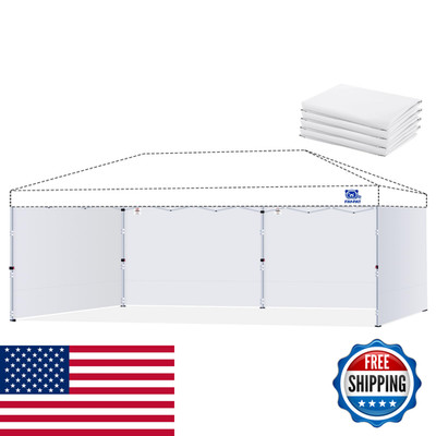 Fanpat 10X20Ft Canopy Sidewalls Fit 10X20Ft Pop Up Tent Waterproof 99 Uv