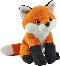 Pocketkins Eco Red Fox, Stuffed Animal, 5 Inches, Plush Toy, Made from Recycled 