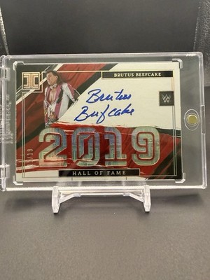 2022 WWE Panini Impeccable Brutus Beefcake Hall of Fame Auto #11/19