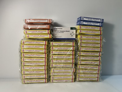 New First Aid Kit Supplies Bandages Gloves Emergency Blanket