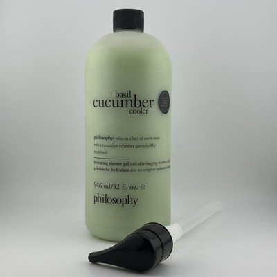 Philosophy Basil Cucumber Coolor Hydrating Shower Gel 32oz / 946ml Sealed