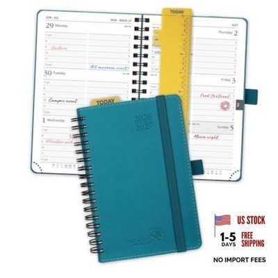 Pocket Planner 2026 Pocket - 4'' x 6.25'' Pacific Green Academic Year 2026-2027