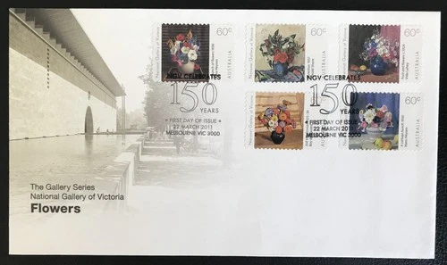 AUSTRALIA - 2011 THE GALLERY SERIES. NATIONAL GALLERY OF AU. FDC SG 3574-3578