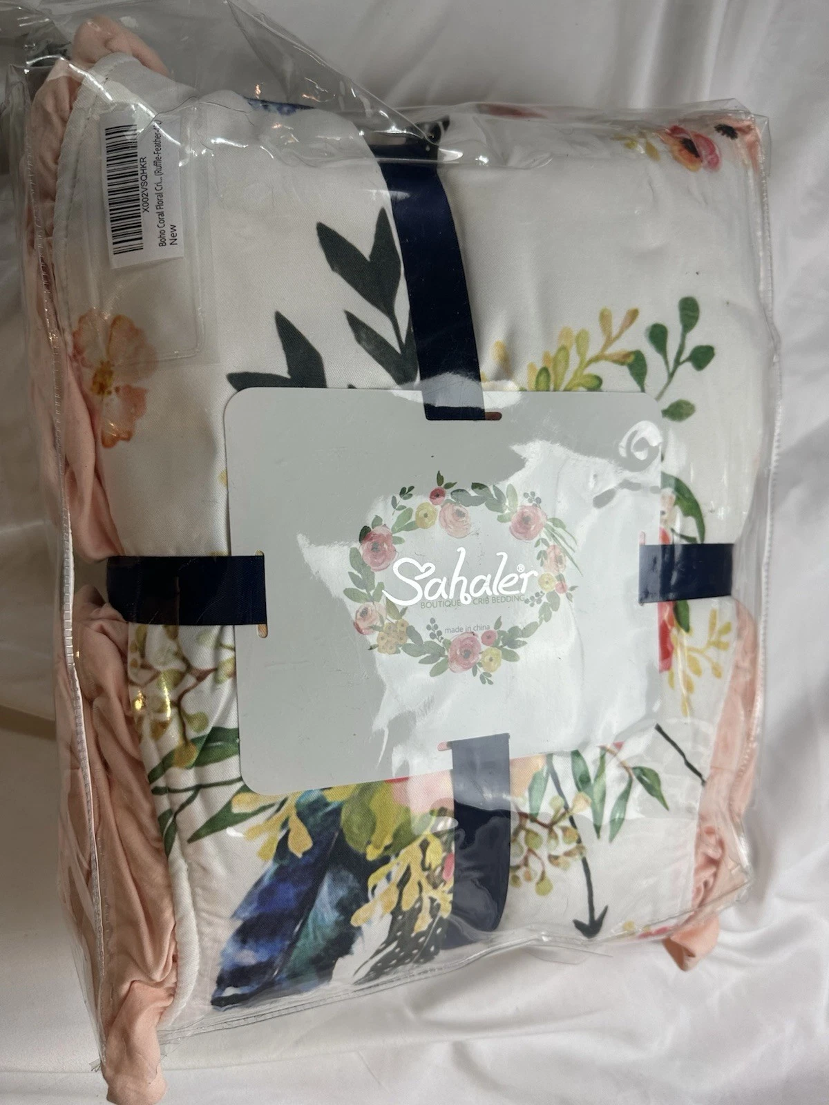 4 Pc Flowers Boho Crib Bedding Set Baby Ruffled Quilted Comforter Fitted Coral
Opens in a new window