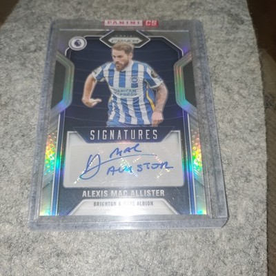   #57/99 2021-22 Prism Premier League Alexis Mac Allister #S-AMA Auto Silver 