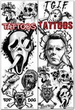 300 Filled Horror Tattoos Vending Machine Trading Folders 3''x 4.5'' Flat Media