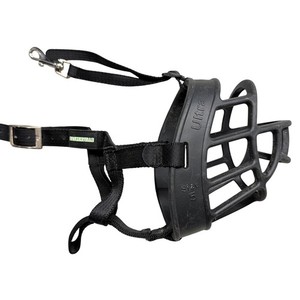 Baskerville Ultra Dog Muzzle Size 5 Black Adjustable Basket Muzzle Large Dogs