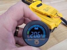 IP68 Waterproof Battery Monitor 12V 24V 48V 60V 84V LCD Gauge Alarm