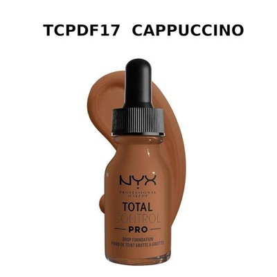 2 × NYX Professional Make-Up Total Control Pro Drop Foundation 13 ml - Cappuccino