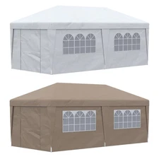Outsunny 19' x 10' Large Party Tent Pop Up Canopy with Weight Bags