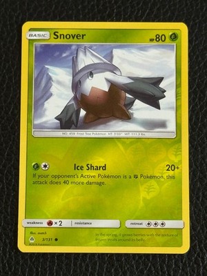 Snover 3/131 SM Forbidden Light Reverse Holo Pokemon NM