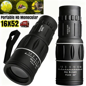 Super High Power 16x52 Portable HD Monocular Telescope Single Binoculars Outdoor
