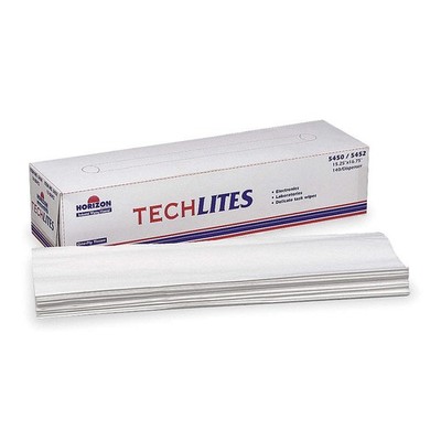 ABILITY ONE 7920-00-543-6492 Dry Wipe,16-1/2'' x 15 1/4'',White,PK18 5LG72