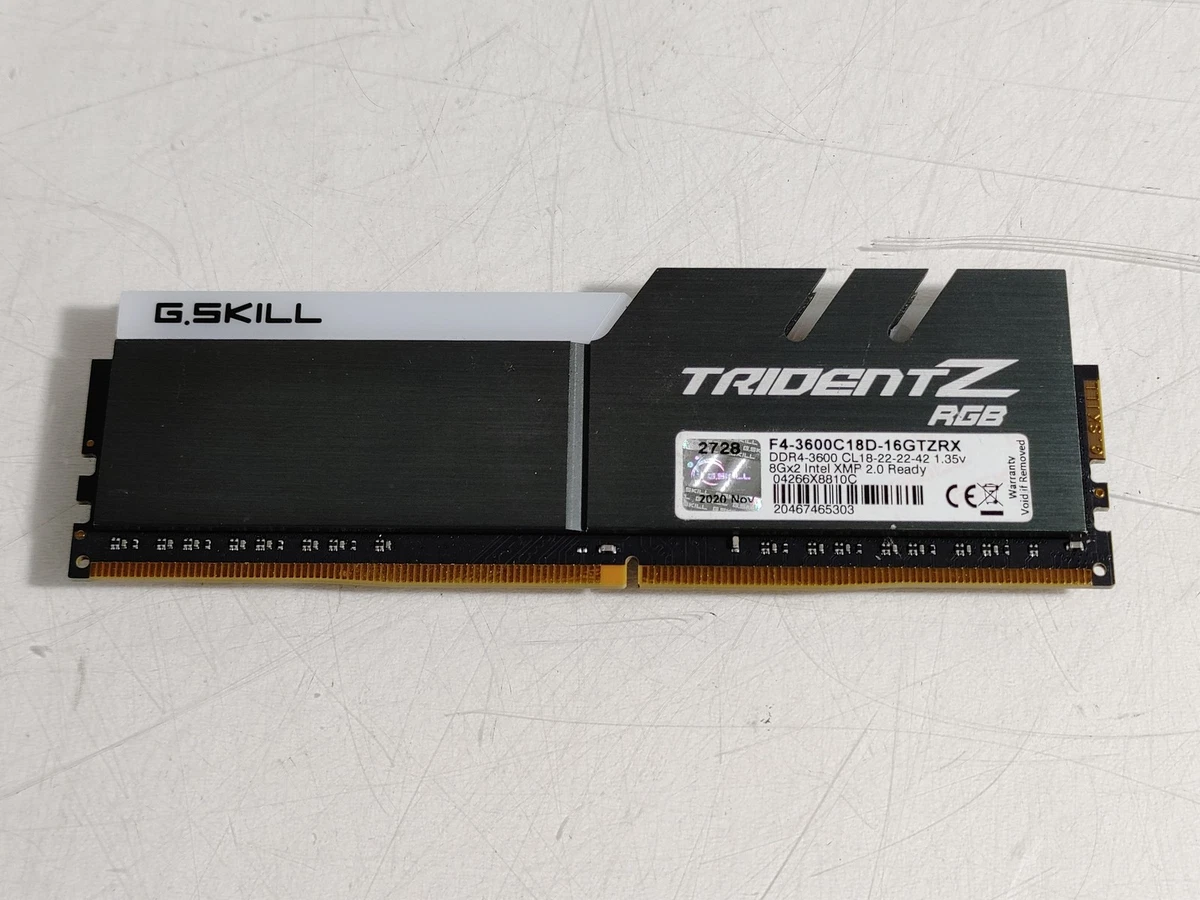 G. SKILL DDR4 SDRAM 8 GB Total Capacity Memory (RAM) Just Listed 2026