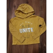 Disney Jumping Beans Girls Sweater Hoodie Size 5t Yellow Disney Princess