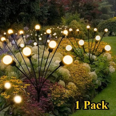 Solar Gartenlampen Set Firefly Lichter LED Außenbeleuchtung Wege
