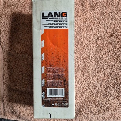 Lang TU-15-33 Diesel Kompressionsprüfadapter Detroit Diesel 50 & 60