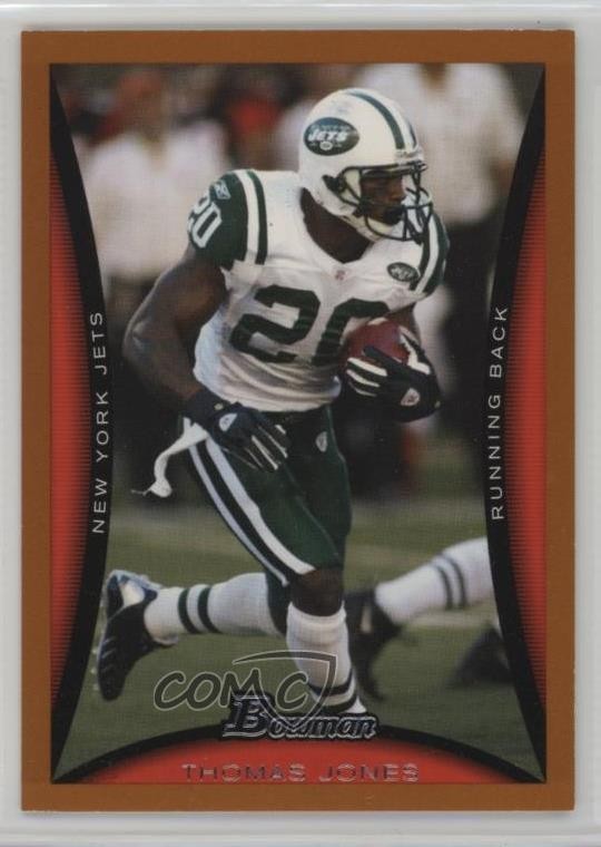 2008 Bowman Orange /250 Thomas Jones #39 5c2