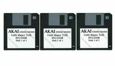 Akai S5000 / S6000 Set of Three Floppy Disks Celli Major Trill EV21008