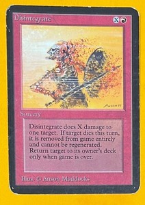 MTG DISINTEGRATE Alpha (OldManMTG 008-249)