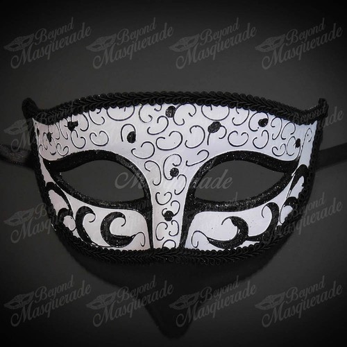 Men's Mysterious Charming Prince Venetian Party Prom Masquerade Ball Eye Mask - Picture 19 of 73