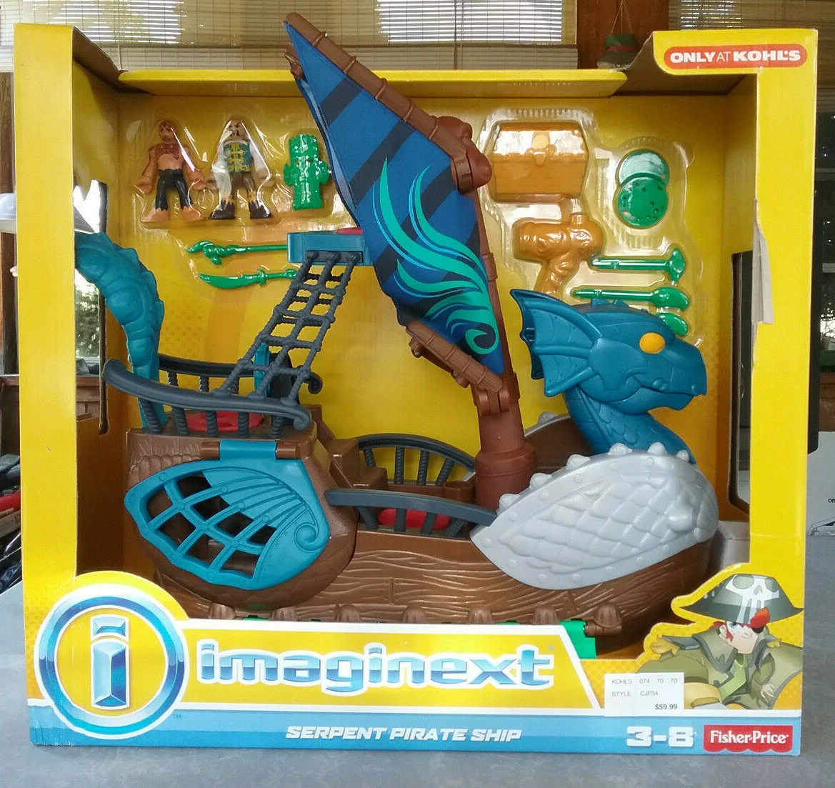 Imaginext pirate store ship kohls